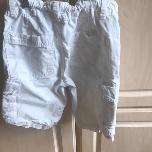 White Benetton Boys Cargo Shorts - Picture 5 of 6